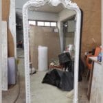 SAFİR BOY AYNASI ( BEYAZ )