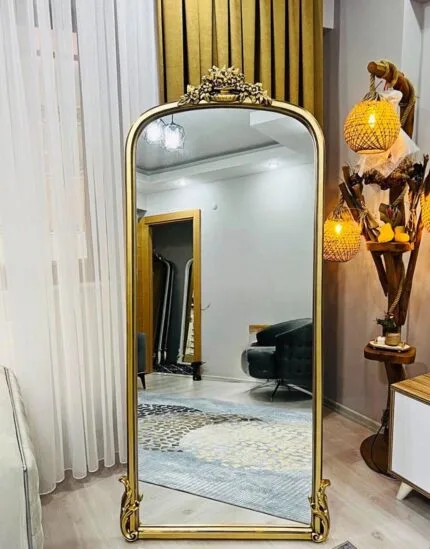 SHiNE BOY AYNASI 180 x 82 cm – Gold Renk | Modern ve Zarif Tam Boy Ayna