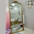 SHiNE BOY AYNASI 180 x 82 cm – Gold Renk | Modern ve Zarif Tam Boy Ayna - Görsel 3