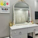 ELA MAKYAJ AYNASI - BEYAZ ÜSTÜ ALTIN