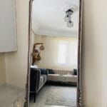 DORA BOY AYNASI – Gümüş Çerçeveli Lüks Tam Boy Dekoratif Ayna