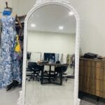 SOSYETE BOY AYNASI – Beyaz Çerçeveli Lüks Tam Boy Dekoratif Ayna