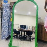 SOSYETE BOY AYNASI – Yeşil Çerçeveli Lüks Tam Boy Dekoratif Ayna