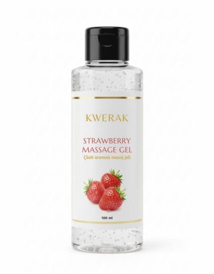 KWERAK Çilek Aromalı Kayganlaştırıcı Jel 100 ml | Strawberry Massage Gel