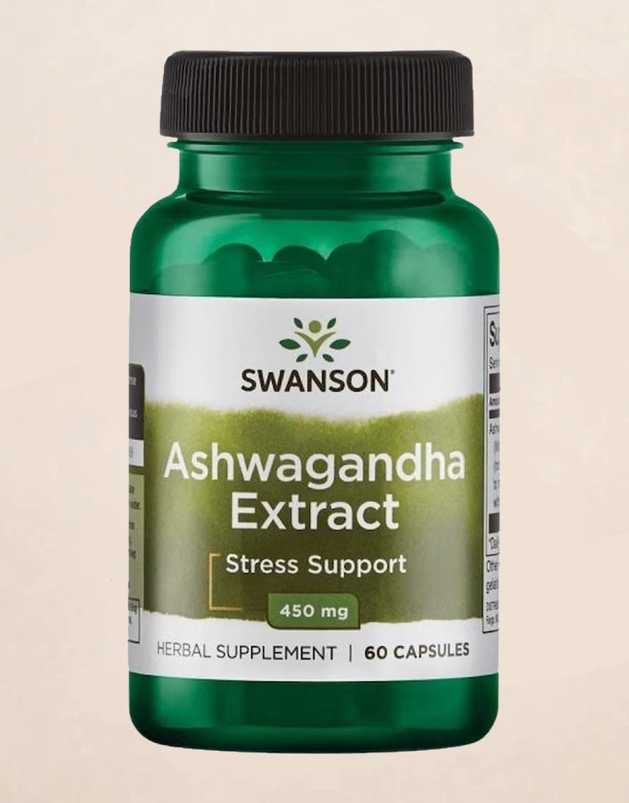 SWANSON -Ashwagandha Ashwagandha Extract 450 mg 60 Kapsül - Stres ve Hücresel Destek Takviyesi - Görsel 1